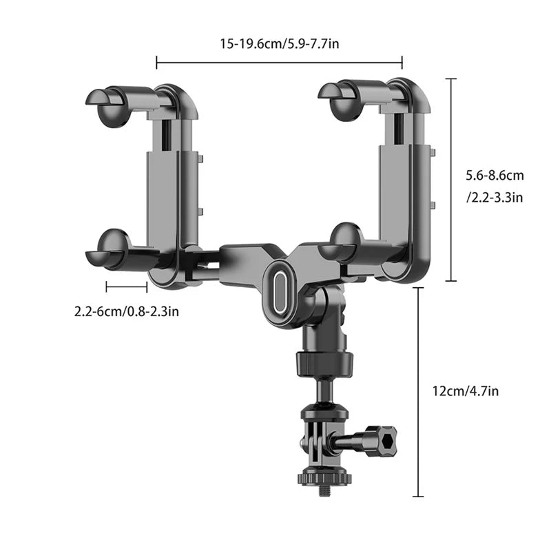 Sports Camera Bracket 360 Adjustable Car Rearview Mirror Driving Qme