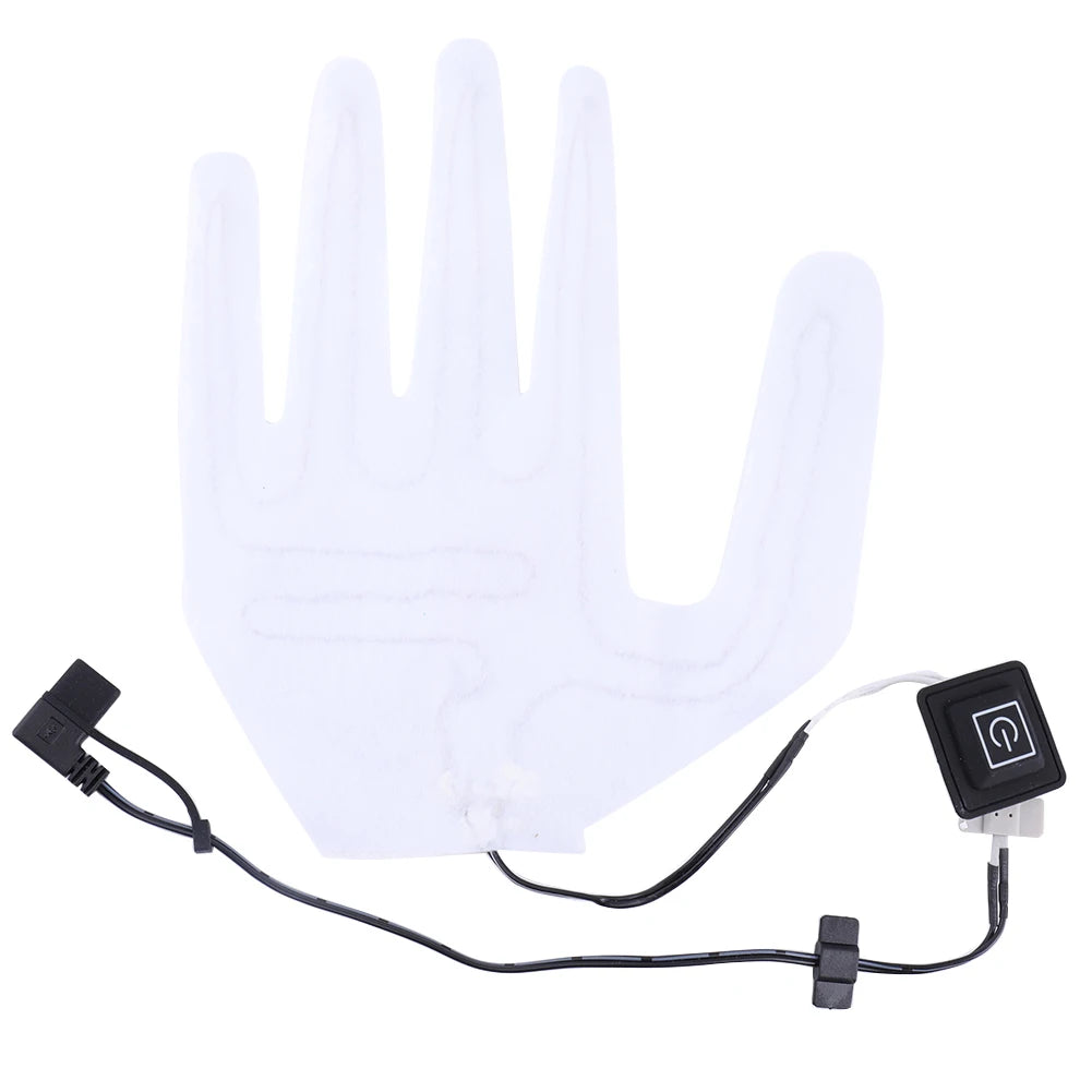 Multifunction Portable Electric Heating Gloves Pads Lightweight Electric Heating Film for Winter Outdoor Hand Finger Warmer Qme USB Heated Gloves B