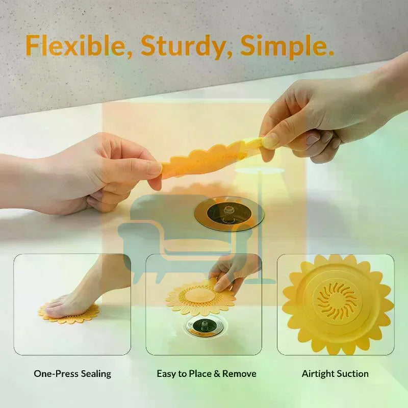 1Pcs Flower Floor Drain Deodorant Filter Pad Deodorant Floor Drain Cover Washbasin Sink Floor Drain Deodorant Filter Pad Qme