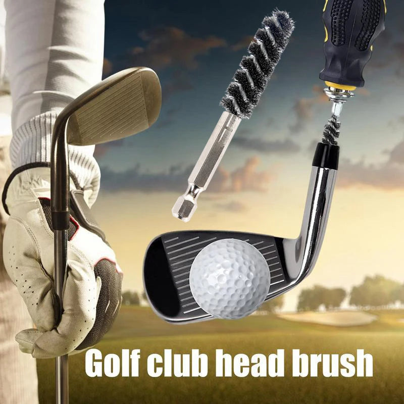 Golf Clubs Head Hosel Brush Electric Drill Wire Remover Club Cleaning Qme