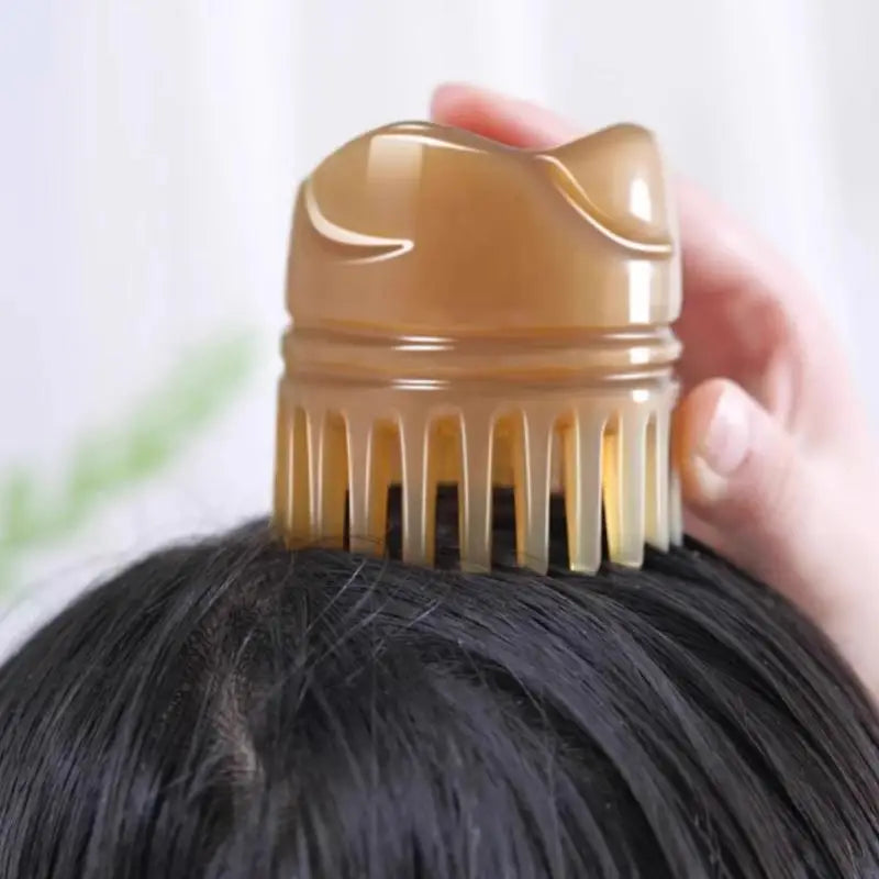 Wide Tooth Comb Scalp Cleansing Relaxing Head Massage Qme