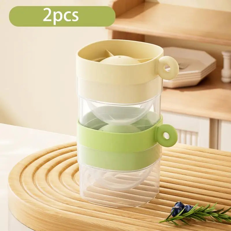 Ice Ball Maker Round Silicone Mold Cocktails Bourbon Sphere Tray Qme A3