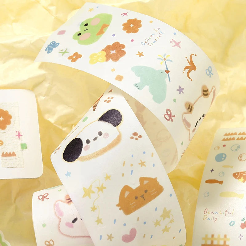 5x300cm Creative Fruit Dream Washi Tape for Collage Junk Journal Scrapbooking diy Card Decoration Masking Tapes Stickers Qme