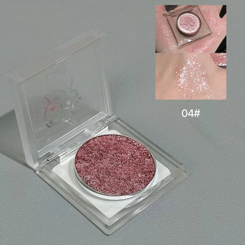 CACE Cute Bear Eyeshadow Highlighter Multi-purpose Powder Pearlescent Qme NO.C156-4