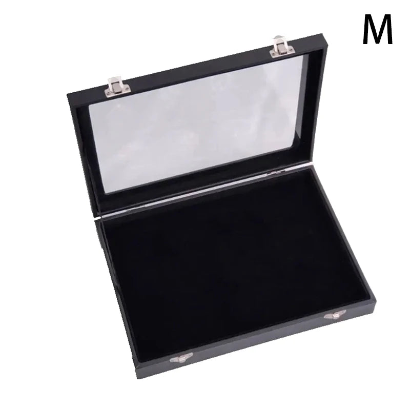 Medal Jewelry Collection Display Frame Pin Case Badge Storage Box Qme M