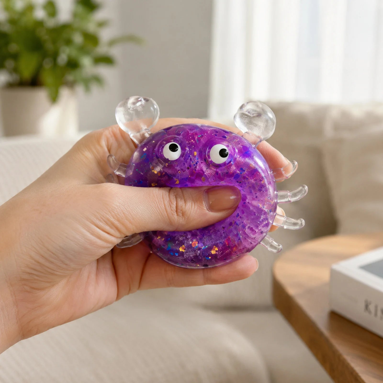 Small Colorful Crab Slow-rising Sensory Toy for Anxiety and Relaxation New Fun Fidget Toy for Adult Creative Home Decoration Qme