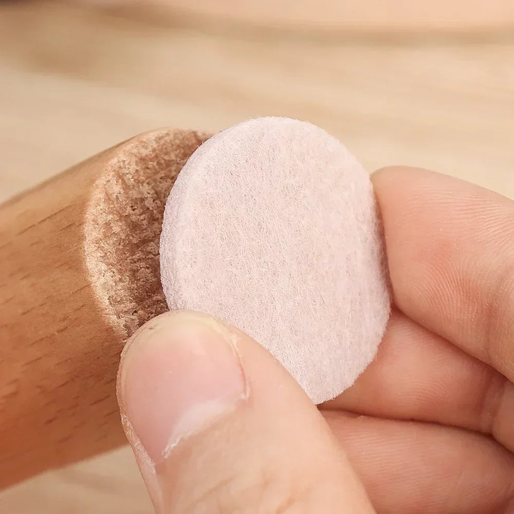 18/180Pcs Felt Chair Leg Pads Round Square Floor Protector Self Adhesive Furniture Table Legs Pad Bumper Anti Slip Furniture Mat Qme