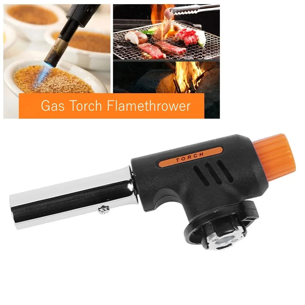 Automatic Ignition Baking Welding Tool Gas Torch Flamethrower Butane Qme