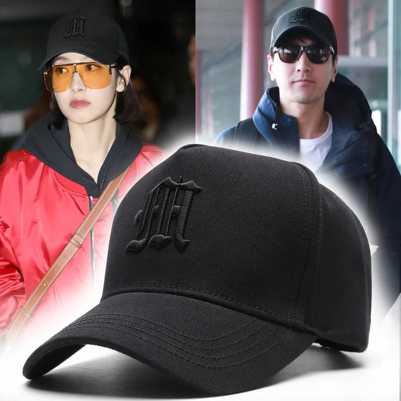 Big Head Circumference Hat Korean Version Shows Face Small Baseball Qme