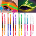Dual Head Glow Dark UV Face Body Paint Pen DIY Luminous Makeup Marker Qme set