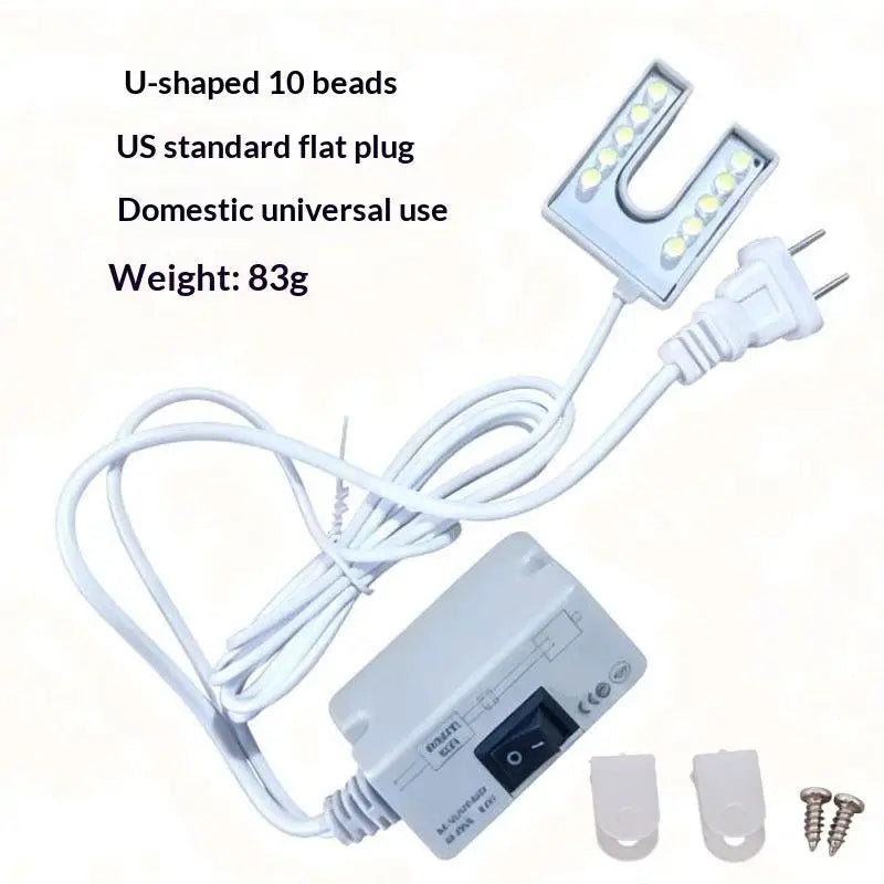 1 Set No Radiation No Strobe Efficient Energy Saving Magnetic Base Sewing Light Flexible Gooseneck Lamp LED Light Qme US