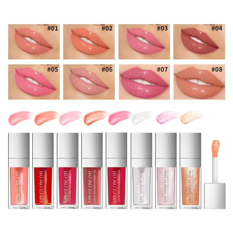 Sext Lip Oil 8ml Cherry Pink Lips Plumper Gloss Hydrating Plumping Lips Coat Tinted Lip Plumper Serum Lips Glow Oil Makeup Qme