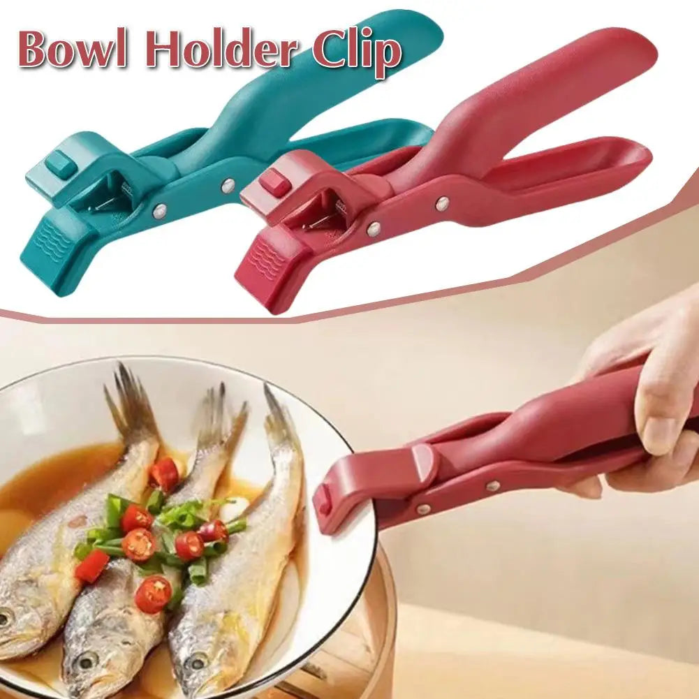 2025 Anti-scald Clip Silicone Kitchen Anti Scald Plate Bowl Dish Pot Holder Anti-hot Clip Lifter Kitchen Accessories Gadget Qme