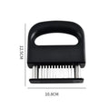 Stainless Steel Meat Tenderizer 48 Needles Beef Steak Breaker Hammer Kitchen Cooking Tool BBQ Grilling Marinade Accessories Qme Black
