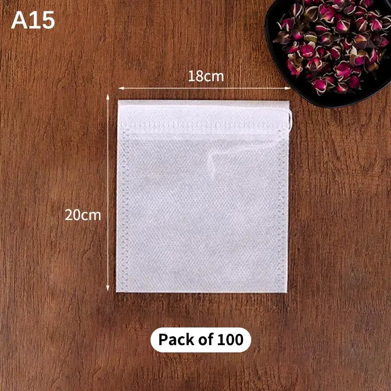 Tea Infuser Spice Loose Coffee Seal Filter Mesh Bag Disposable Pouch Qme A15