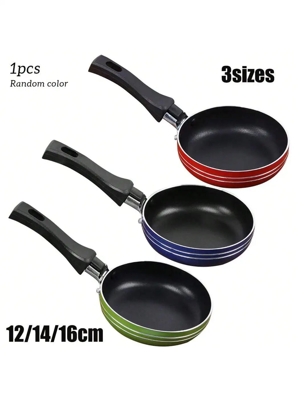 Mini Frying Pan Non-stick Steel Frypan Pot Saucepan Random Cookware Qme