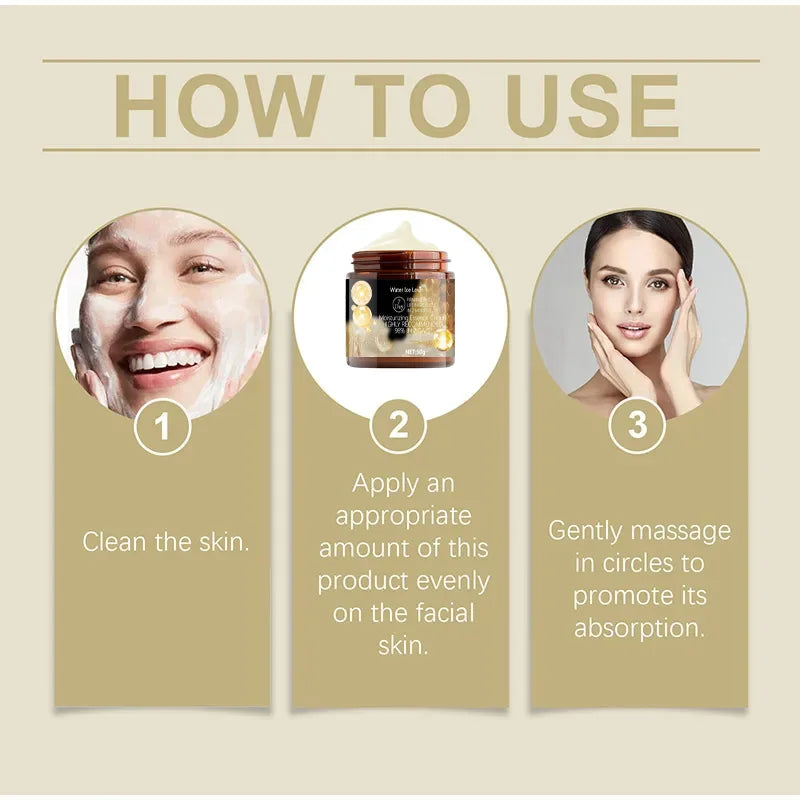 Bee Venom Facial and Neck Cream, Revitalizes the Skin, Hydrates and Moisturizes, Easily Absorbed, Effectively Cares for and Nourishes the Skin, Provides Long-Lasting Hydration, and Effectively Relieves Dry Skin Qme