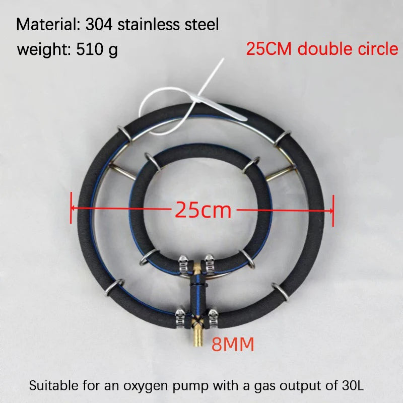 Fish Pond Seafood Oxygen Plate 304 Stainless Steel Koi Oxygenation Qme A5