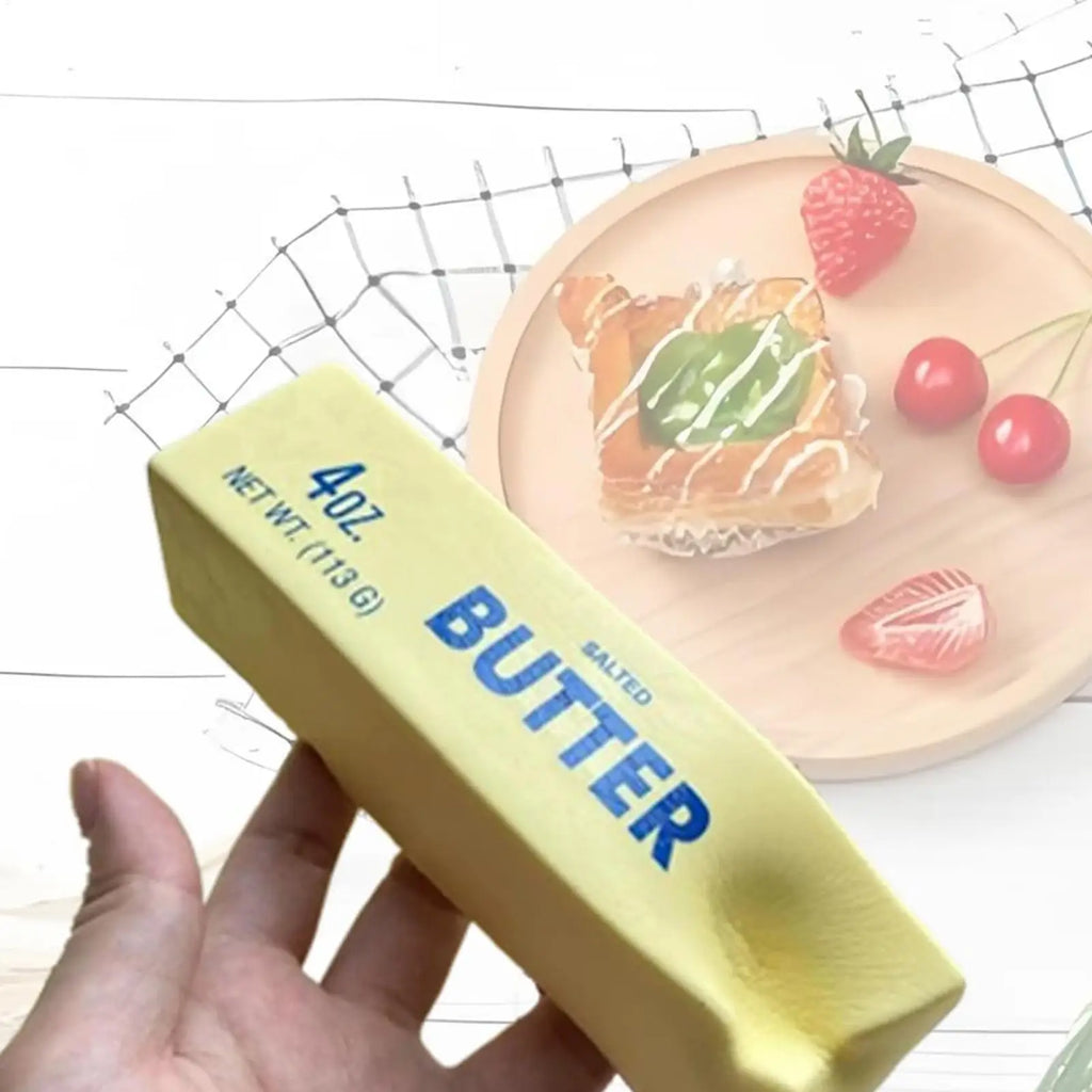 Slow Rise Toy Slow Rise Squeeze Butter Stick Realistic Sticky Butter Soft Fake Food Scented Sensory Fidget Toys For Kids Teens Qme