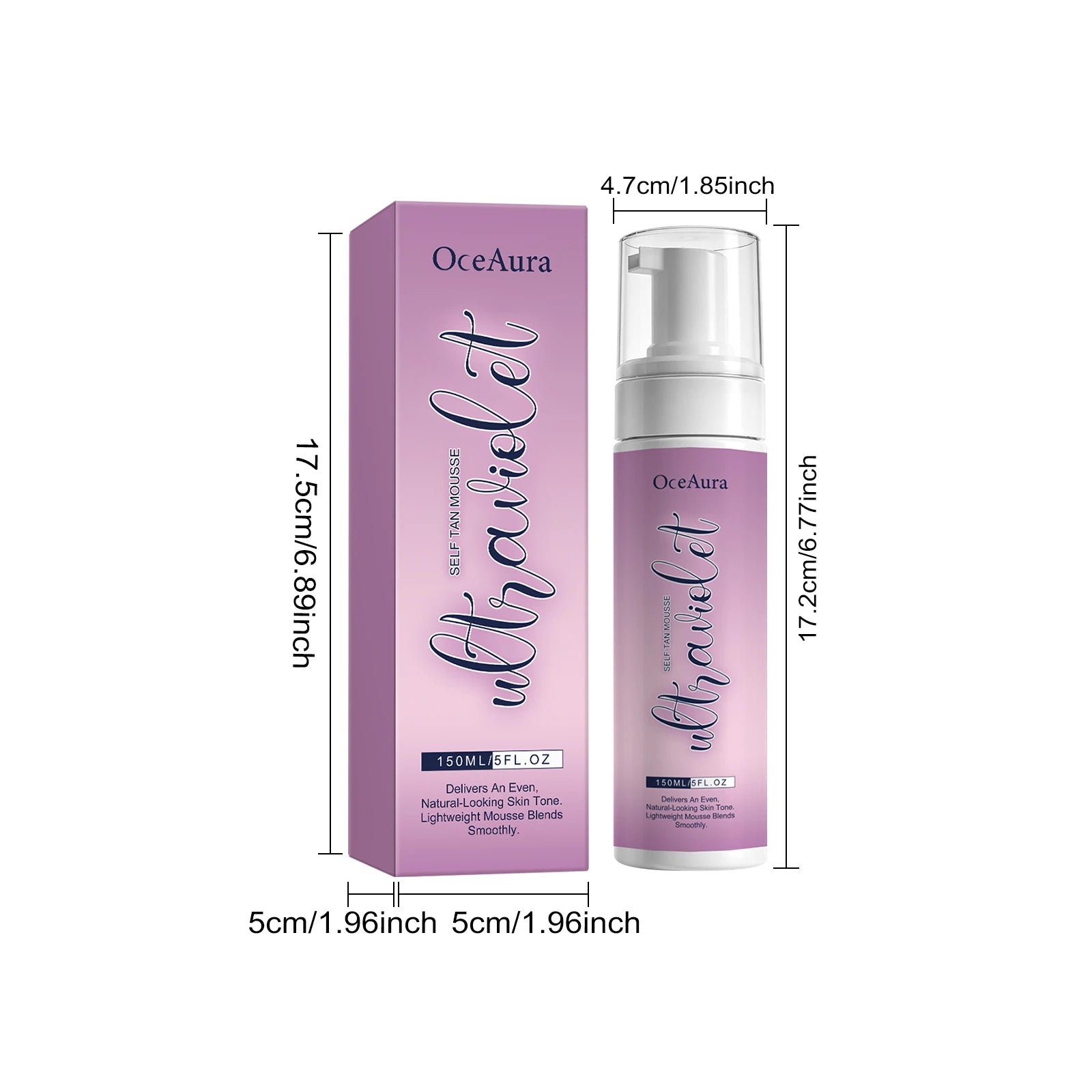 Self Tan Mousse Sunless Tanning Foam Natural Bronzing Sunless Tanner for Body Instant Glow Moisturizing Foam Help Darken Glowing Qme