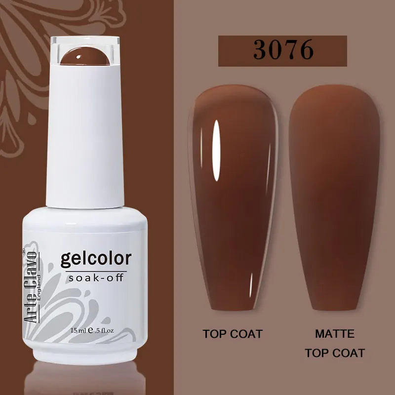 Arte Clavo Transparent Nude Pink Jelly Gel Nail Polish Semi Permanent Qme 3076