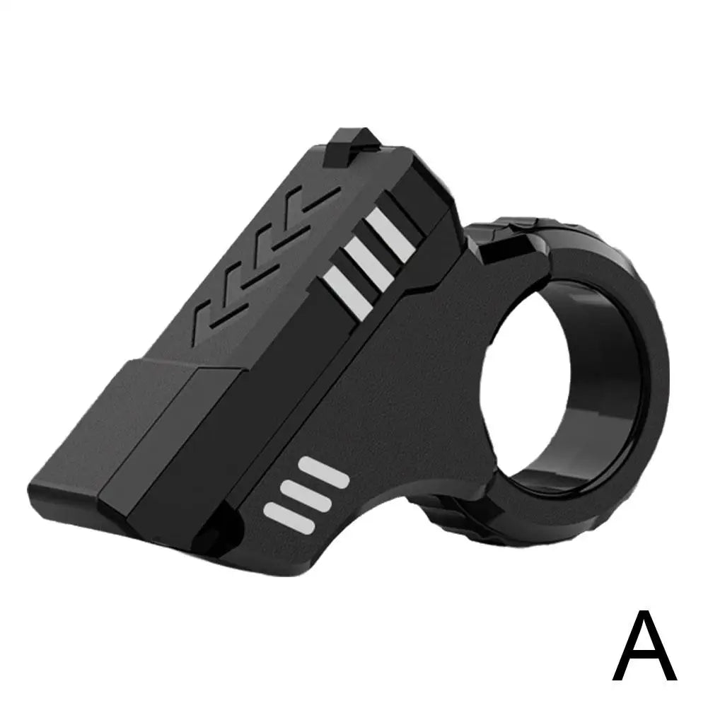 Multi-function Stress Relief Fidget Ring Office Decompress Rotary Finger Sliders Small Pistol Fingertip Toy for Adults Kids Gift Qme A