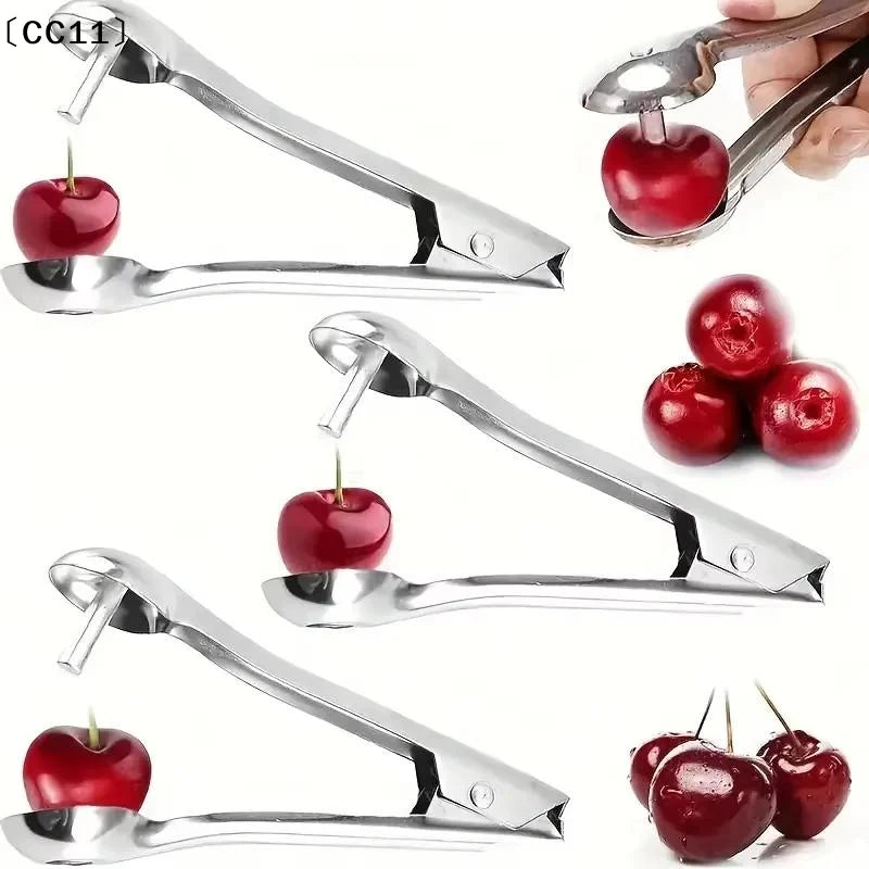Stainless Steel Cherry Pitter Quick Pitting Suitable Home Outdoor Qme