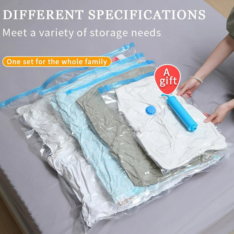 Folding Compressed Space Saving Clothes Storage Big Towel Cloth Qme