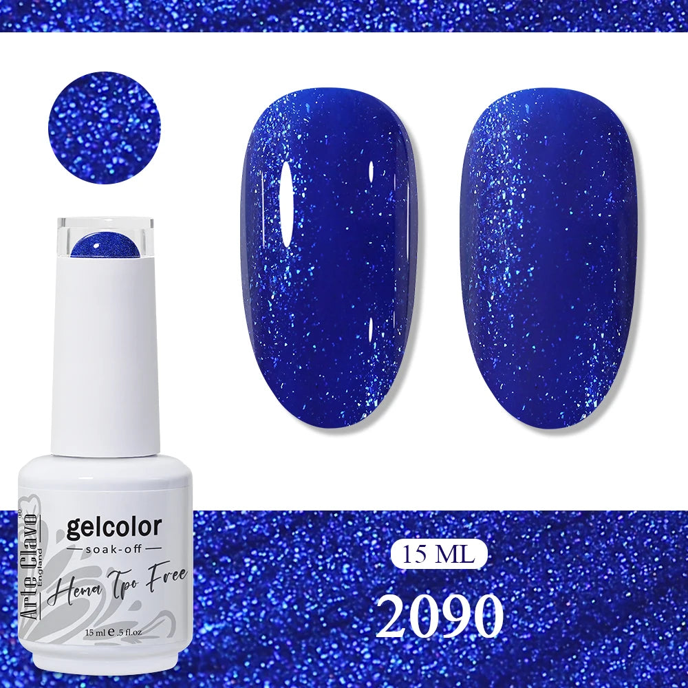 Arte Clavo Neon Rainbow Colors Gel Nail Polish Semi Permanent Art UV