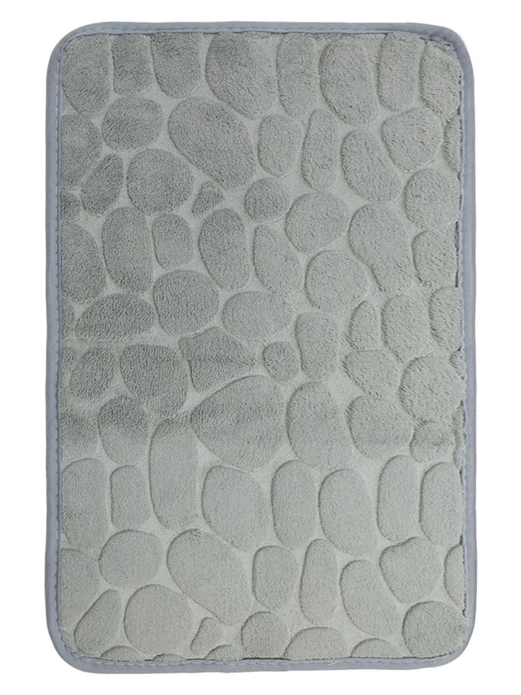 Memory Foam Bathroom Mat Pebble Carpets Super Soft Toilet Washable 40*60cm Absorbent Bathmats Bathroom Qme