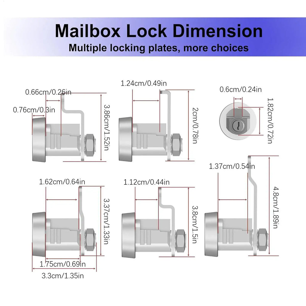 Toolbox Locks Keys Zinc Alloy Mailbox Key Lock Replacement Home Daily Qme