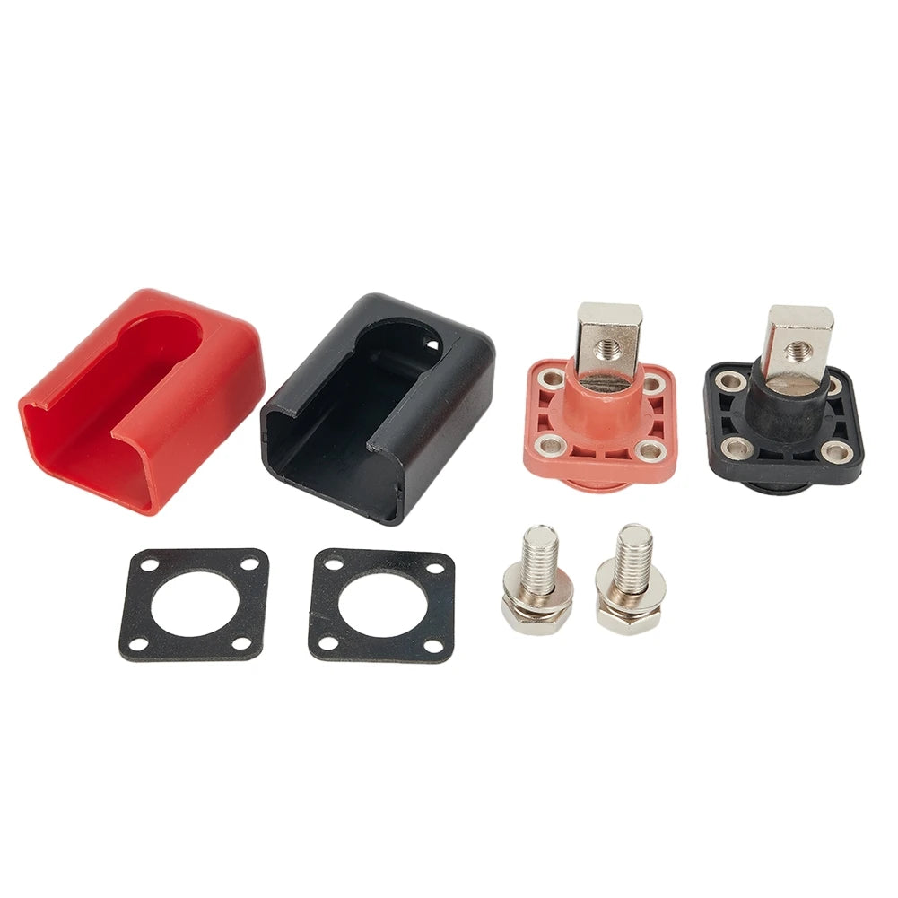 2PCS 200A All-Copper Lithium Battery Energy Storage Terminal Battery Connector Battery Storage Terminal Post Qme