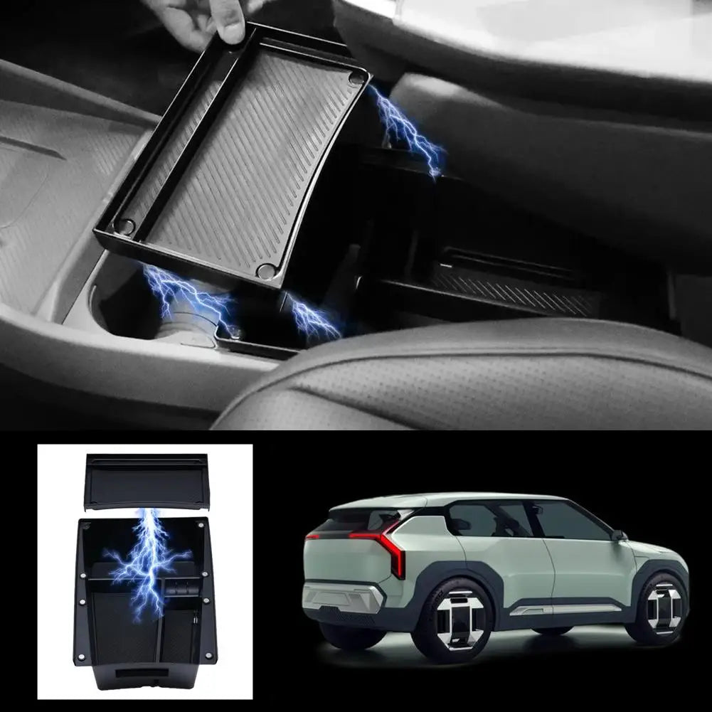 Console Armrest Under Storage Box Organizer Tray Kia ev3 Left Hand Qme