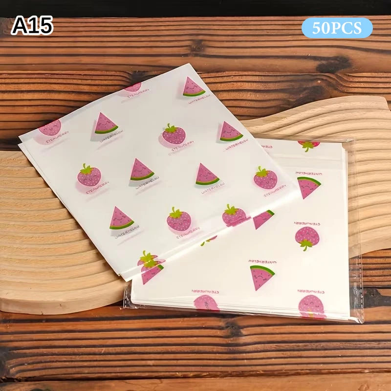 Non-stick Cake Burger Chips Wrapping Papers Food Grade Baking Wax Qme A15
