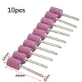 10Pcs Mounted Grinding Stone Head Set 12mm Abrasive Polishing Wheel Bits Shank For Dremel Grinder Drill Power Tool Accessory Qme Default Title