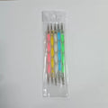 Nail Art Dotting Pen, Spiral Rod Hook Pen, Drawing Painting Marbleizing DIY Manicure Tools Qme 5PCS Mixed