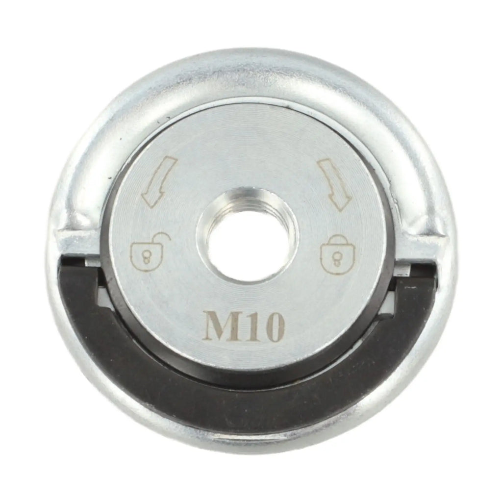 M10 Thread Angle Grinder Self-locking Pressing Plate Steel Angle Grinder Quick Release Flange Nut Clamping Power Tool Accessorie Qme Default Title