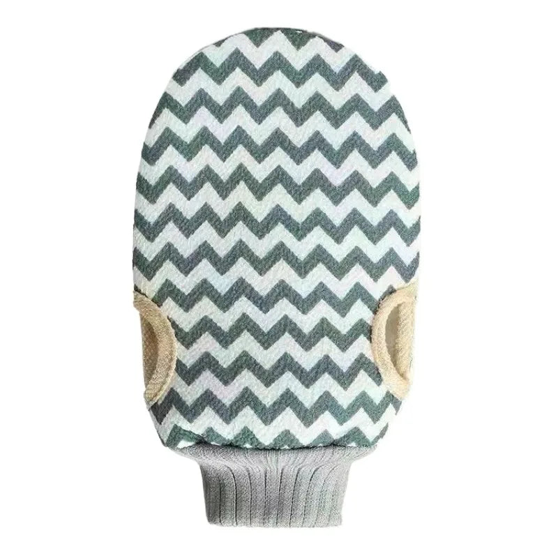 Double Sided Exfoliating Bath Gloves Thickened Powerful Mud Dead Skin Qme Blue