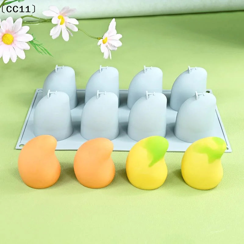 Mango Pudding Mousse Silicone Molds 3D Fruit DIY Baking Chocolate Ice Qme