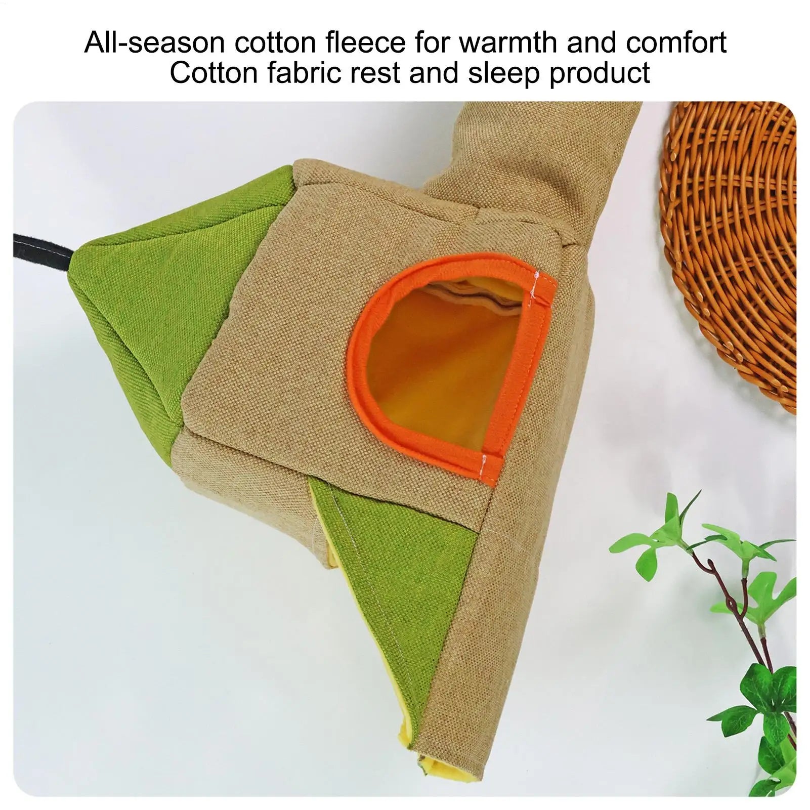 Hamster Toy Tunnel Soft Three-Entrance Habitat Small Animal Tunnel Pet House for Hedgehog Chinchilla Bunny Chewing Resting Qme