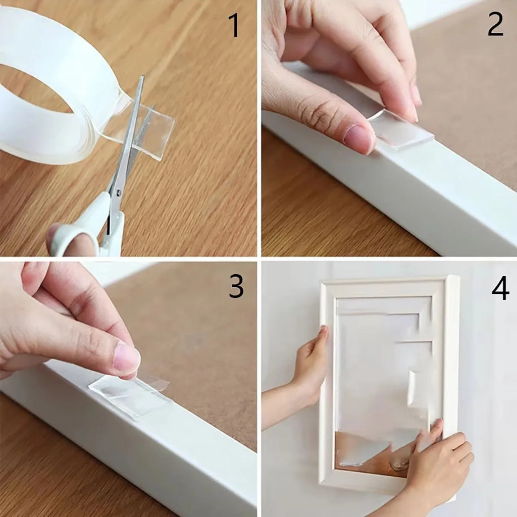 Super double-sided tape monster tape household appliances waterproof wall sticker decoration-resistant tape Qme