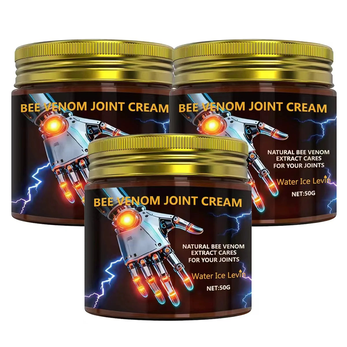 Bee Venom Joint Cream with Natural Extract & Hyaluronic Acid - Deeply Moisturizing Joint Care for All Skin Types Qme GOLD 50g