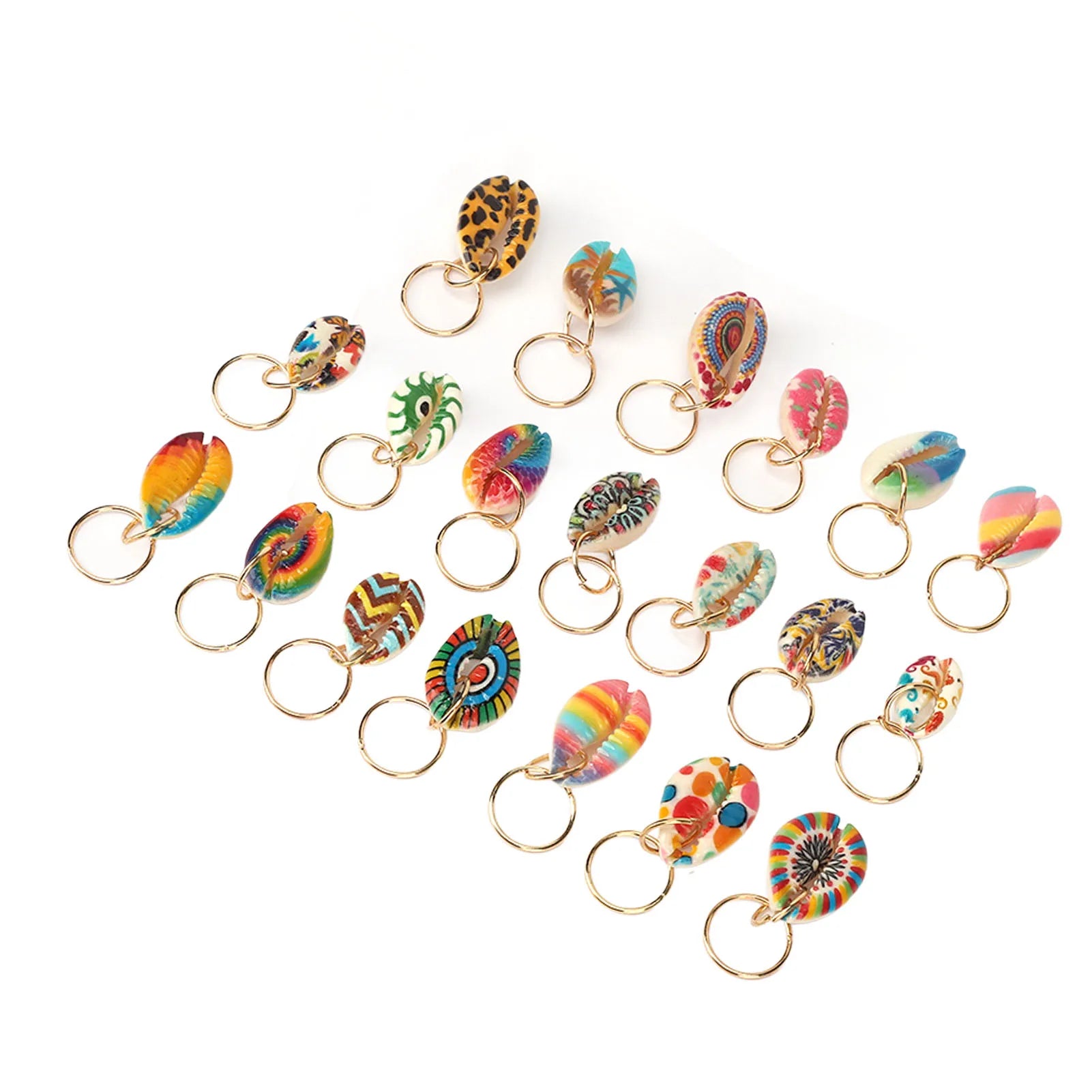 Shell Dreadlocks DIY Cute Exqusite Hair Braiding Pendant Clips Hair Accessories Decoration Shell Dreadlocks Pendant Qme