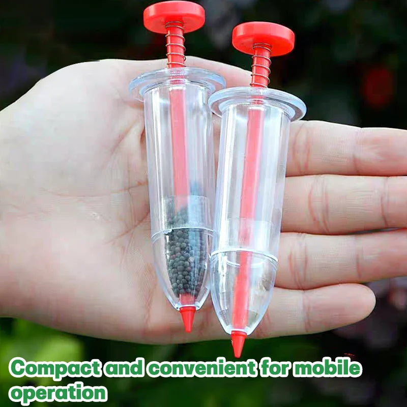 1pc Portable Seed Dispenser - Easy-to-use full-seed hand planter, ideal for garden and lawn care tools, ready to go Qme