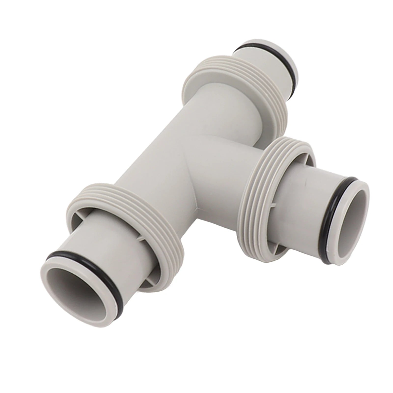 2 In 1 T Shape Split Swimming Pool Hose Plunger Valve Replacement Fitting For Pool Pump Filter Circulation System Maintenance Qme