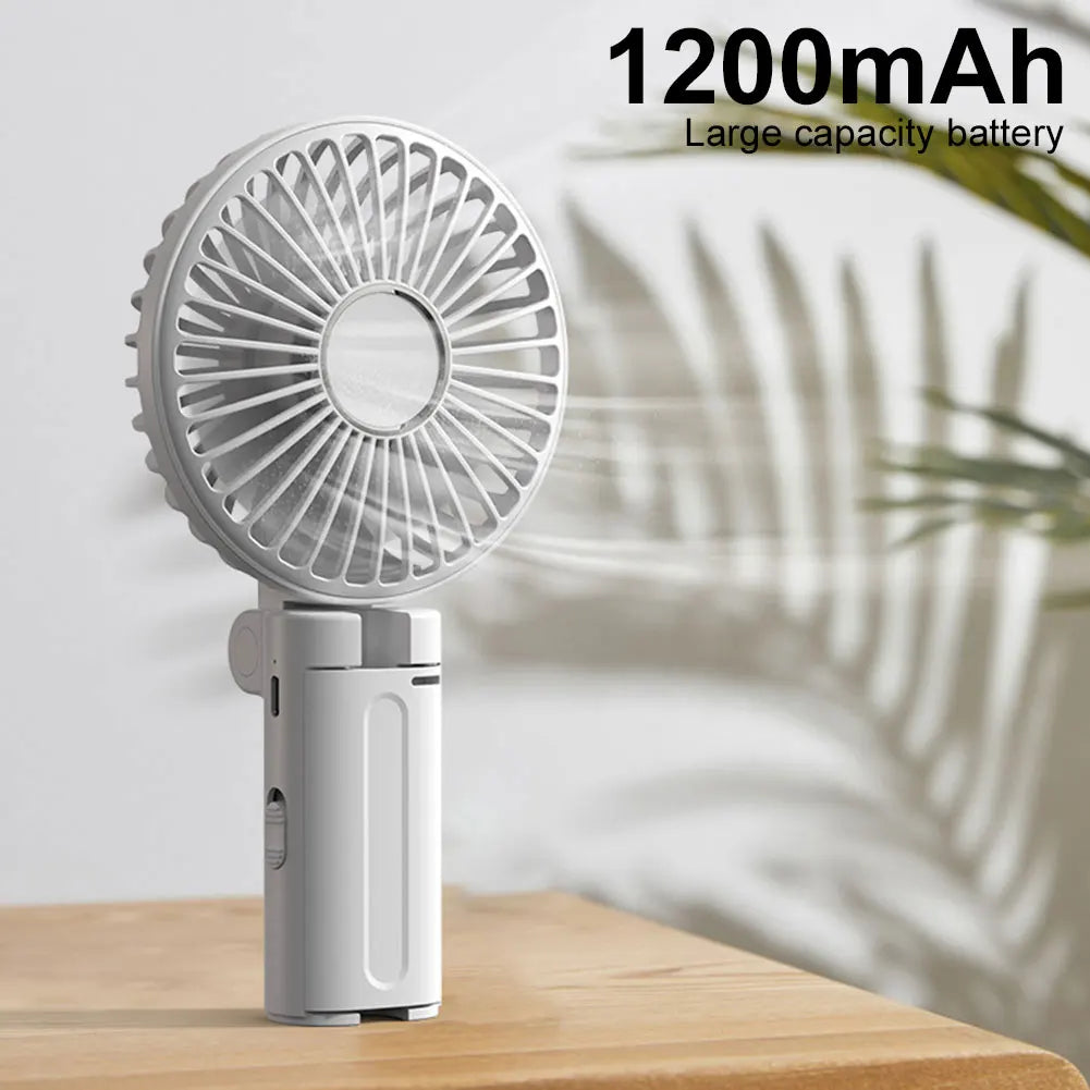 Umbrella Clip Fan Rechargeable Summer Portable Handheld Fan for Outdoor Umbrella Qme