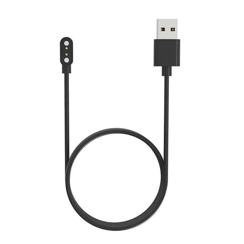 Magnetic Charge Charging Cable for Smart Watch with Magnetics Plug for 2 Pins Distances 4mm Black Novel Power Charger Cables Qme black