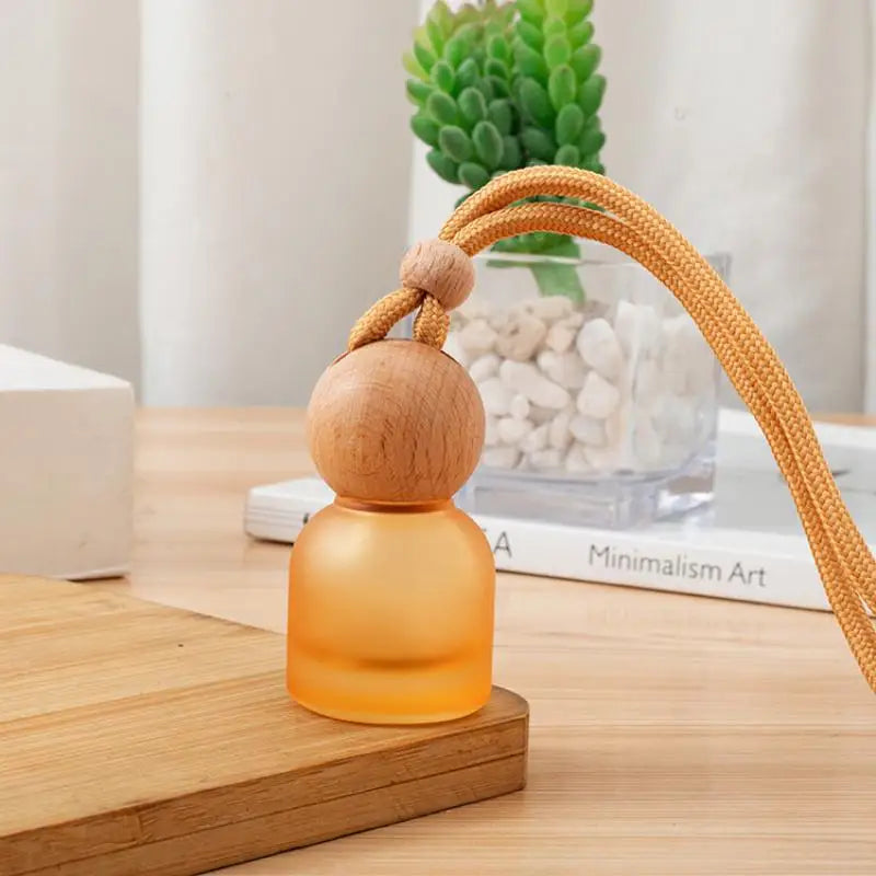 Car Pendant Decoration Colorful Frosted Glass Bottle Container Empty Qme A2