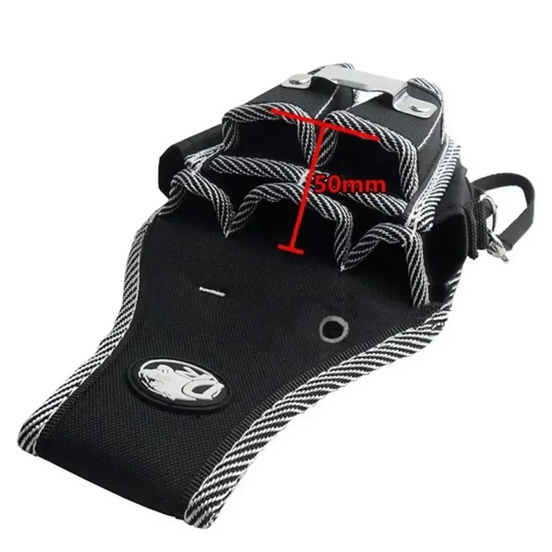 Canvas Tool Woodworking Waist Bag Small Black Oxford Cloth Qme