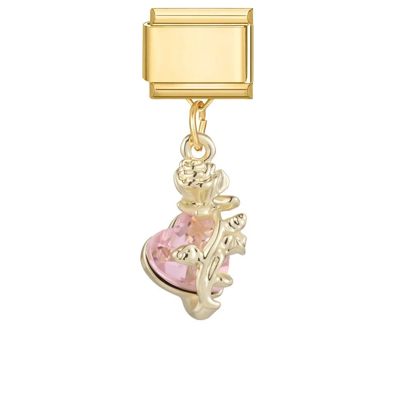 Charm Cute Cartoon Pearl Dogs Horse Pendant Italian Link Fit Bracelet